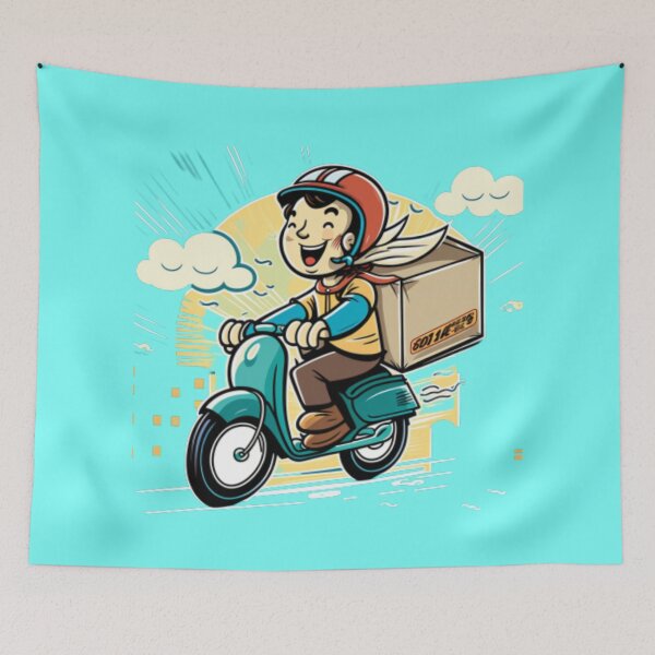 Item preview, happy delivery boy designed and sold by dygo1986.