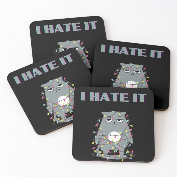 Item preview, Funny lazy bored cat Love to hate everything funny cat gifts designed and sold by VectorPower.