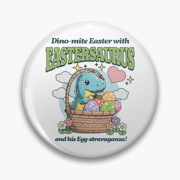 Item preview, Easter Saurus Funny Easter Dinosaur designed and sold by CandyDroidMerch.
