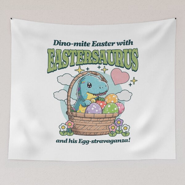 Item preview, Easter Saurus Funny Easter Dinosaur designed and sold by CandyDroidMerch.