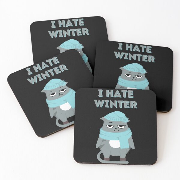 Item preview, Funny lazy bored cat love to hate everything i hate winter funny cat gifts designed and sold by VectorPower.
