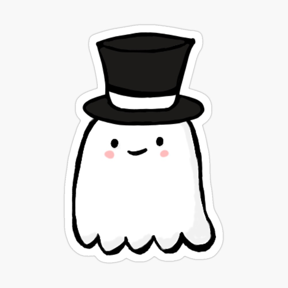 Ghost with top hat on sale