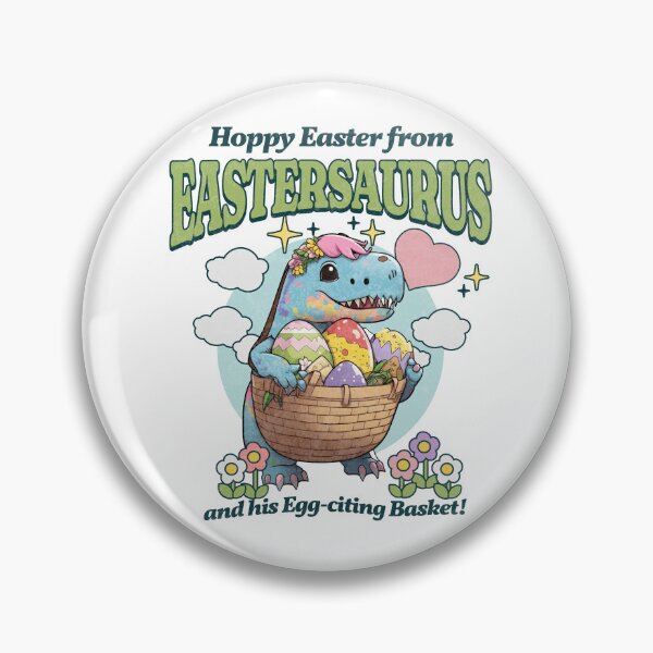 Item preview, Easter Saurus Funny Easter Dinosaur designed and sold by CandyDroidMerch.