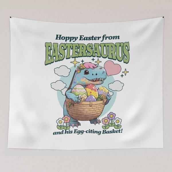 Item preview, Easter Saurus Funny Easter Dinosaur designed and sold by CandyDroidMerch.