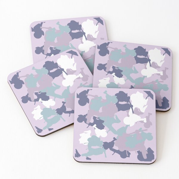 Aperçu de l'œuvre Motif de répétition camouflage scooter rose créée et vendue par ModSupporters.