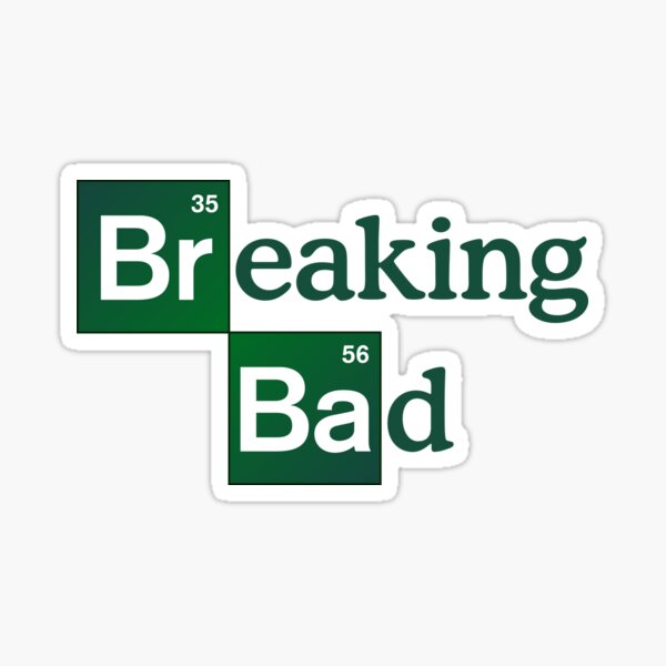 Vista previa del artículo con la obra «Logotipo de Breaking Bad», diseñado y vendido por Gile-Shop.
