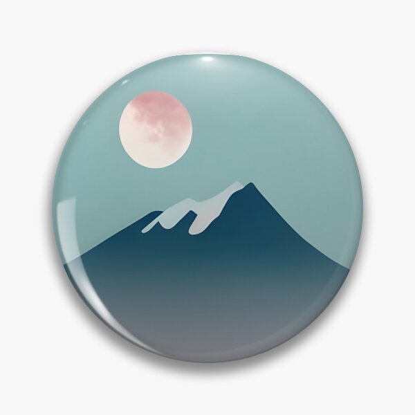 Item preview, Minimalist Mountain Landscape Night Sky designed and sold by spacefogdesign.