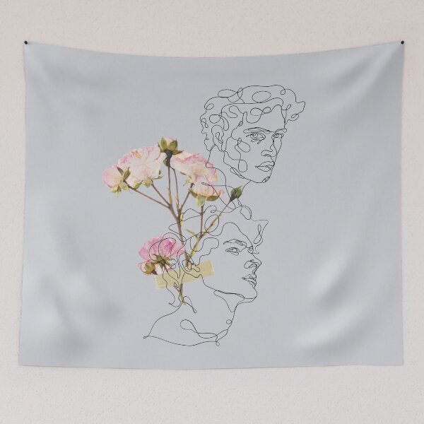 Item preview, men outline and flowers designed and sold by atlasbackache.