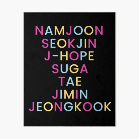 Artikel-Vorschau von BANGTAN-MITGLIEDSNAMEN, designt und verkauft von Aurorasl.