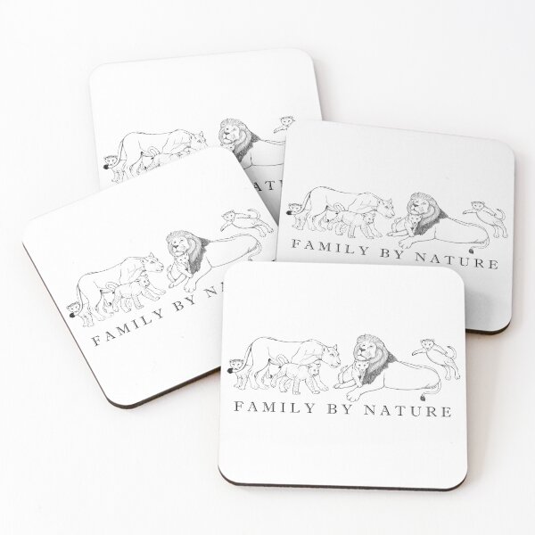 Item preview, Family by Nature - Mother & Father Lion with Cubs designed and sold by EcoElsa.