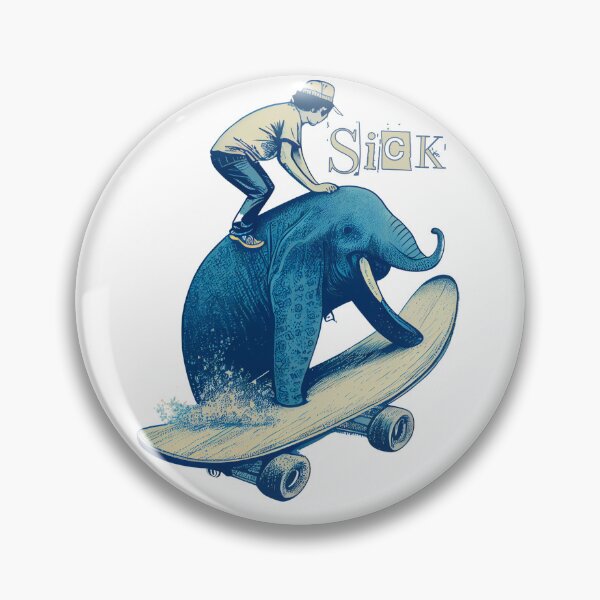 Item preview, Skateboarding a Whalephant designed and sold by Arcult-Stickers.