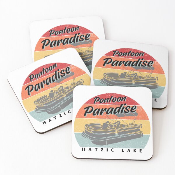 Item preview,  Hatzic Lake Pontoon Paradise  Boating Pontoon Boat designed and sold by HatzicTshirts.