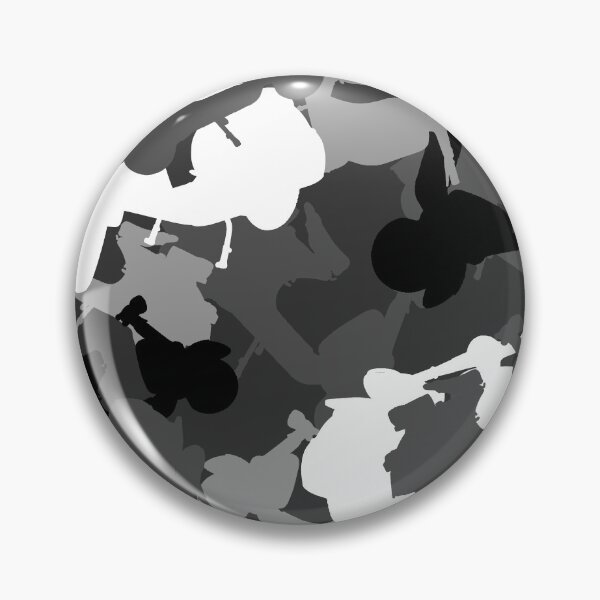 Item preview, Monochrome Scooter Camouflage repeat pattern designed and sold by ModSupporters.