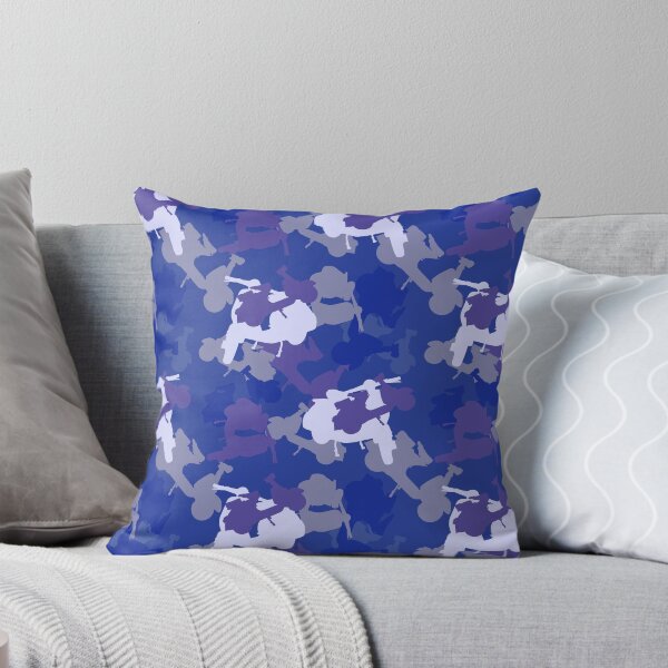 Artikelvorschau, Blaues Scooter-Camouflage-Wiederholungsmuster entworfen und verkauft von ModSupporters.