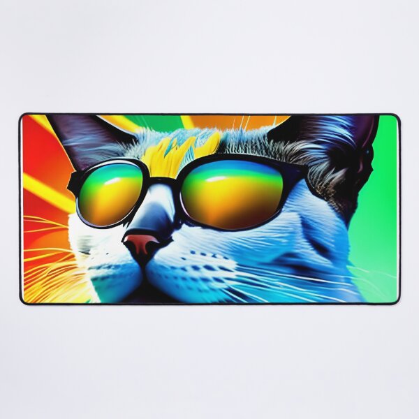 Item preview, funky cat with sunglasses designed and sold by redstar-design.