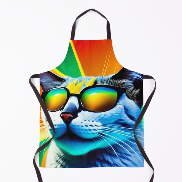 Item preview, funky cat with sunglasses designed and sold by redstar-design.