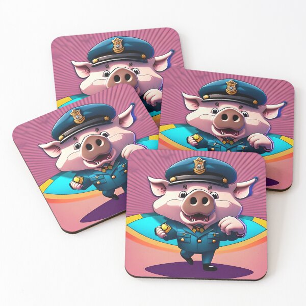 Item preview, pig with a policeman costume designed and sold by redstar-design.