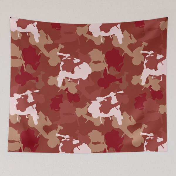 Item preview, Red Scooter Camouflage repeat pattern designed and sold by ModSupporters.