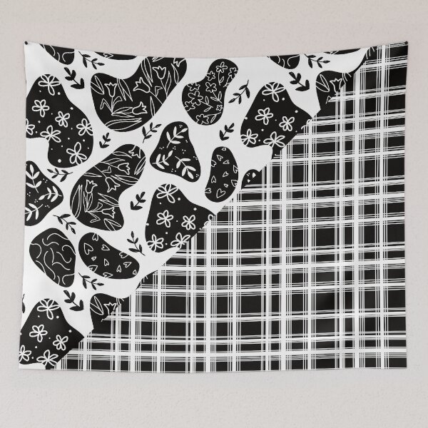 Item preview, Cow print Plaid designed and sold by ChantalDesign.