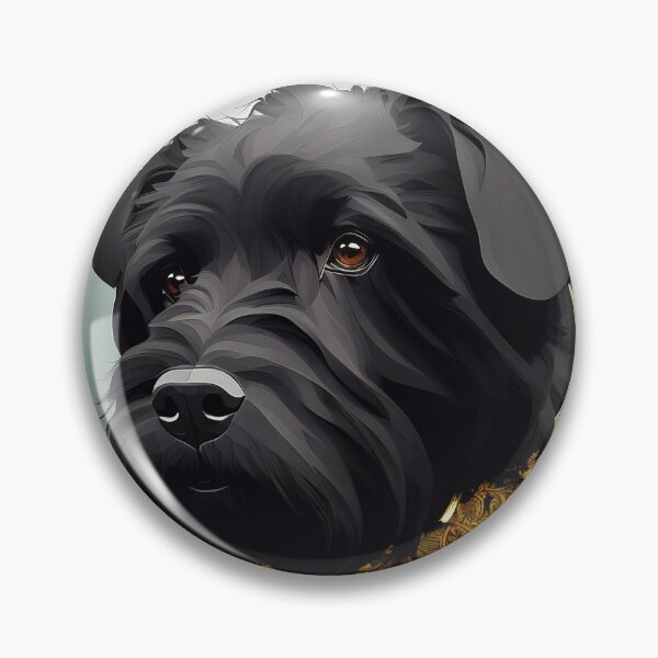 Artikelvorschau, Majestic Canine: Black Russian Terrier entworfen und verkauft von DavesDogShop.