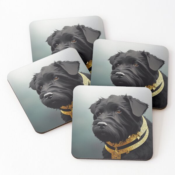Artikelvorschau, Majestic Canine: Black Russian Terrier entworfen und verkauft von DavesDogShop.