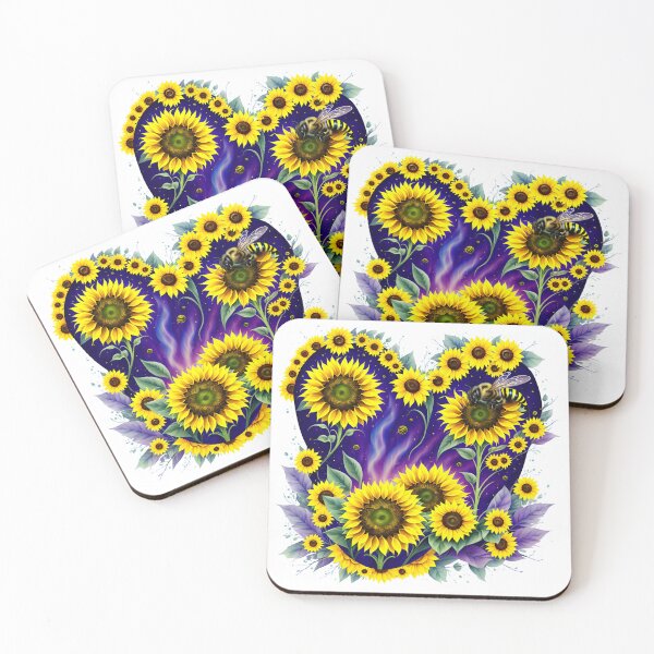 Item preview, Bee On A Sunflower designed and sold by letsgetinspired.