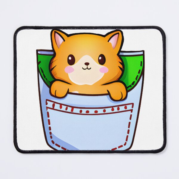 Item preview, Kawaii Cat in a Pocket designed and sold by NathalieRached.