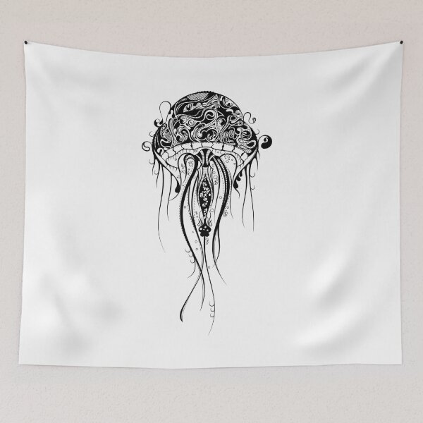 Item preview, Black jellyfish Design designed and sold by fun-times-store.