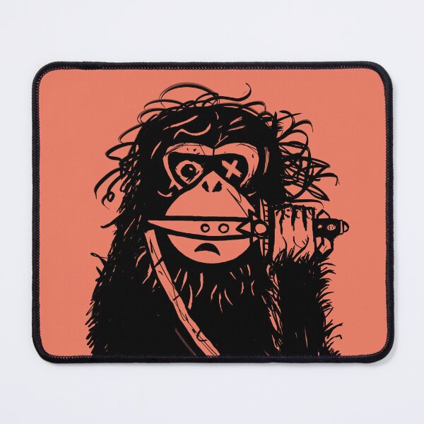 Item preview, monkey with knife designed and sold by RAWWR.