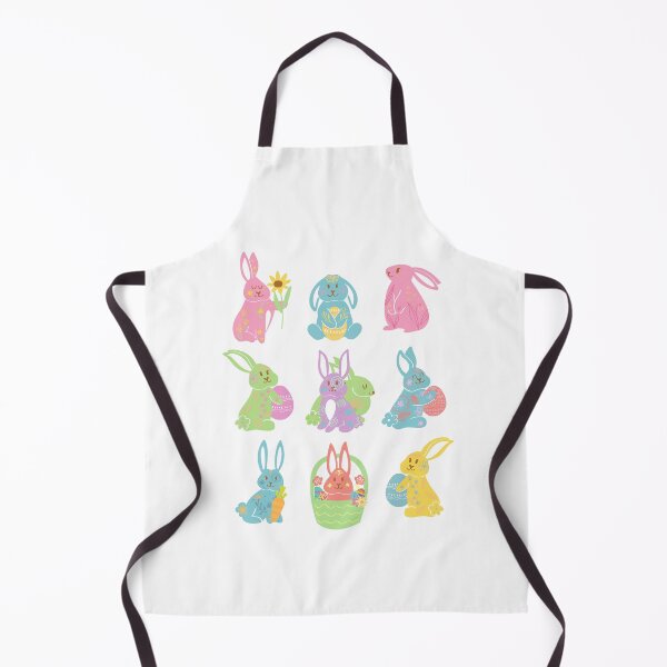 Item preview, Colorful Easter Bunny Carrying Egg Carrot Flower designed and sold by StarStudio360.