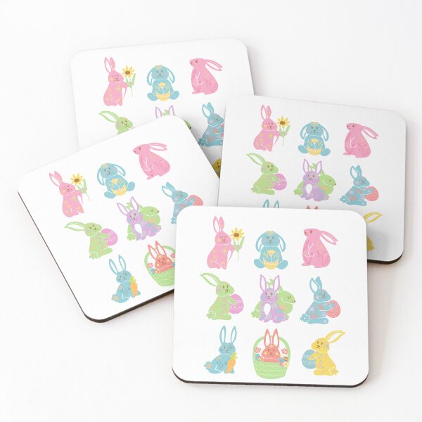 Item preview, Colorful Easter Bunny Carrying Egg Carrot Flower  designed and sold by StarStudio360.