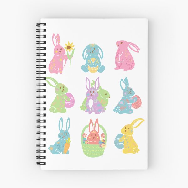 Item preview, Colorful Easter Bunny Carrying Egg Carrot Flower  designed and sold by StarStudio360.