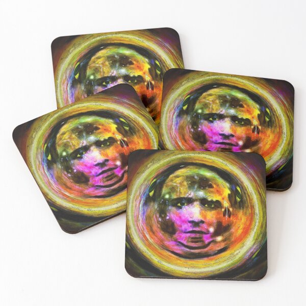 Item preview, Cosmic face Surreal painting designed and sold by rolffimages.