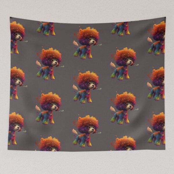 Item preview, caniche arcoiris designed and sold by Zaolta.