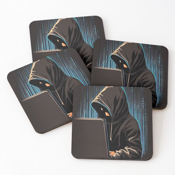 Item preview, Black hat hacker with hoodie designed and sold by RK - Shop.