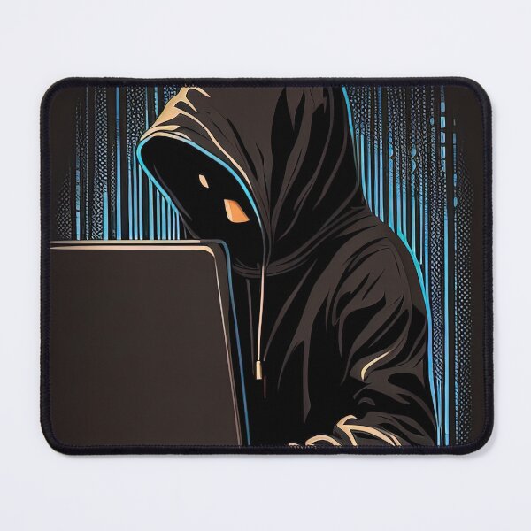 Item preview, Black hat hacker with hoodie designed and sold by RK - Shop.
