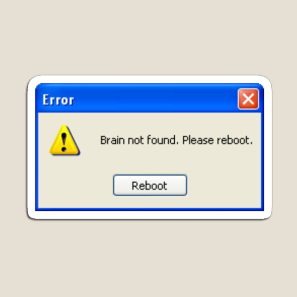 Funny windows xp error message 