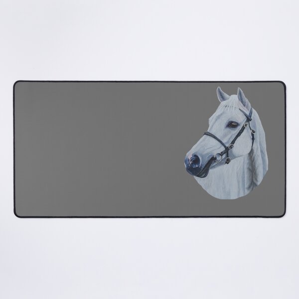 Item preview, White horse portrait, Kyneton Moorlight designed and sold by cathyscreations.