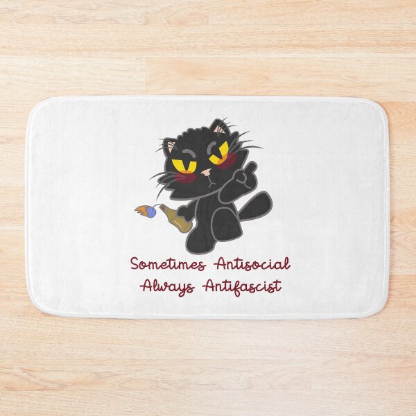 Item preview, Sometimes antisocial, always antifscist designed and sold by remerasnerdas.