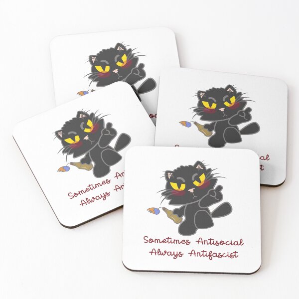 Item preview, Sometimes antisocial, always antifscist designed and sold by remerasnerdas.