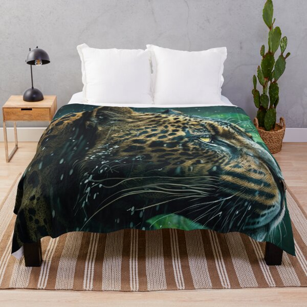 Item preview, Jaguar in a rainy forest designed and sold by RK - Shop.