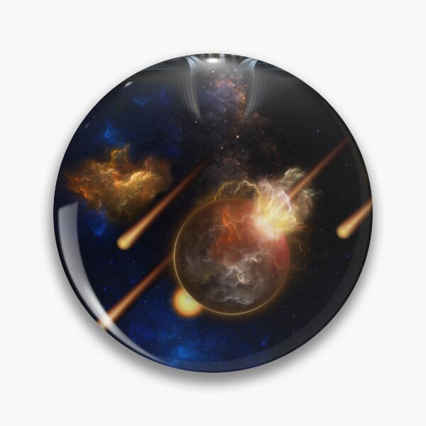 Item preview, Asteroid Apocalypse Fractal Design Computer Generated Stellar Art Spacescape by Xzendor7 designed and sold by Xzendor7 Digital Art Creations.