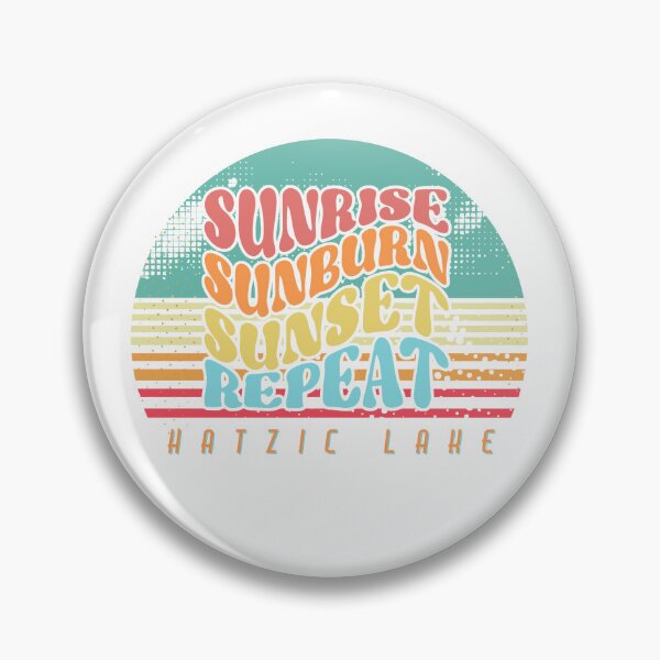 Item preview,  Hatzic Lake Sunrise Sunburn Sunset Repeat Boating Pontoon Boat designed and sold by HatzicTshirts.