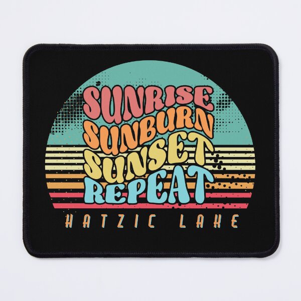 Item preview, Hatzic Lake Sunrise Sunburn Sunset Repeat Boating Pontoon Boat designed and sold by HatzicTshirts.
