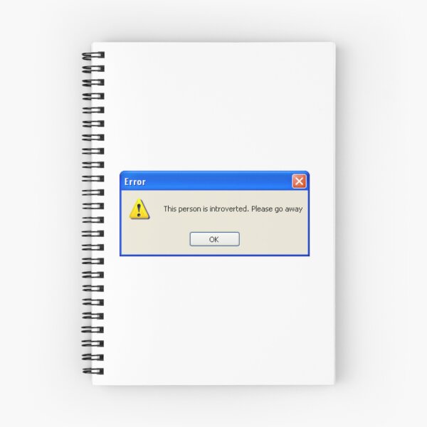 Item preview, Funny windows xp error message "This person is introverted. Please go away" designed and sold by KaizenGraphics.