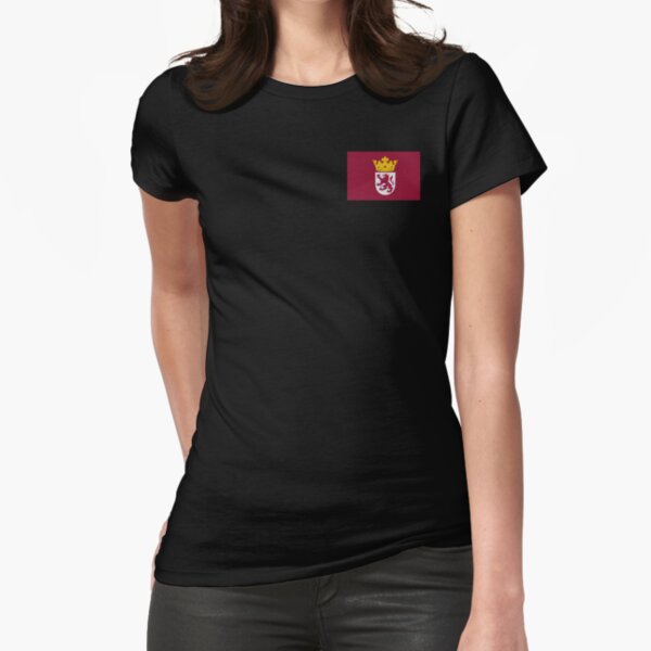 Medieval flag of the Kingdom of León (Spain) Fitted T-Shirt
