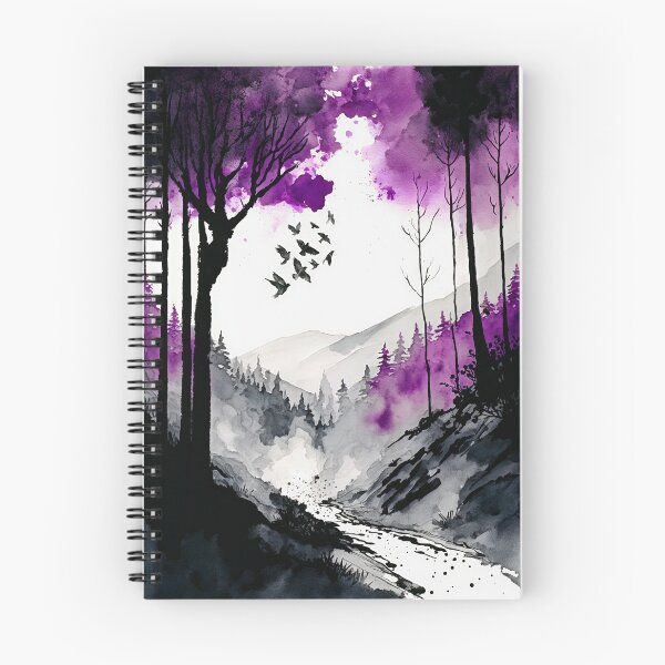 Item preview, Watercolor Asexual Pride Forest designed and sold by Pridish.