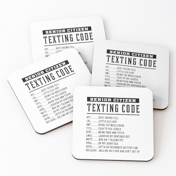 Item preview, Senior Citizen Texting Code - Mother's Day Funny Gift designed and sold by DiogoCalheiros.