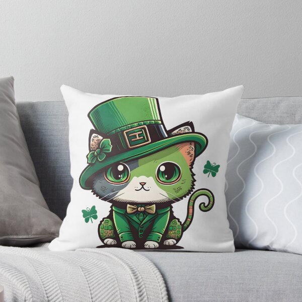 Item preview, St Patrick's Day Kitten designed and sold by LuxindaSwirl.