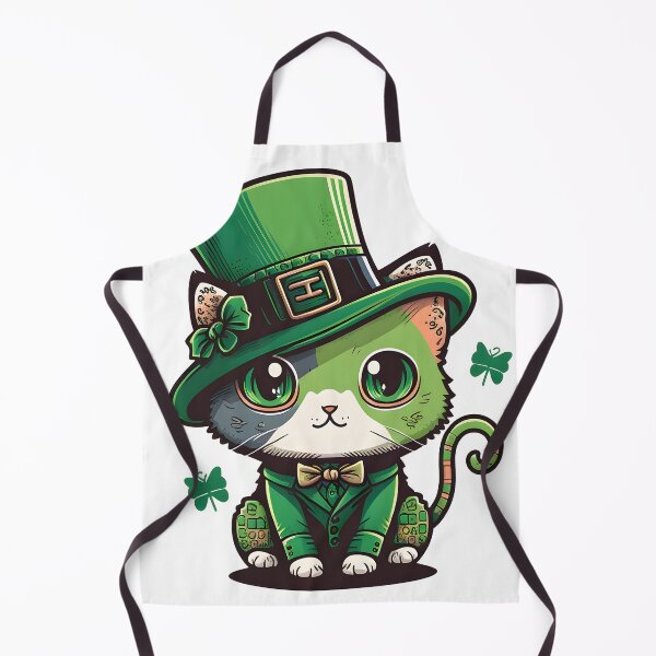 Item preview, St Patrick's Day Kitten designed and sold by LuxindaSwirl.